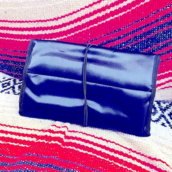 🆕Black Foldable Travel Storage Bag w/4 Zipper Compartments & Button Closure - Picture 2 of 14